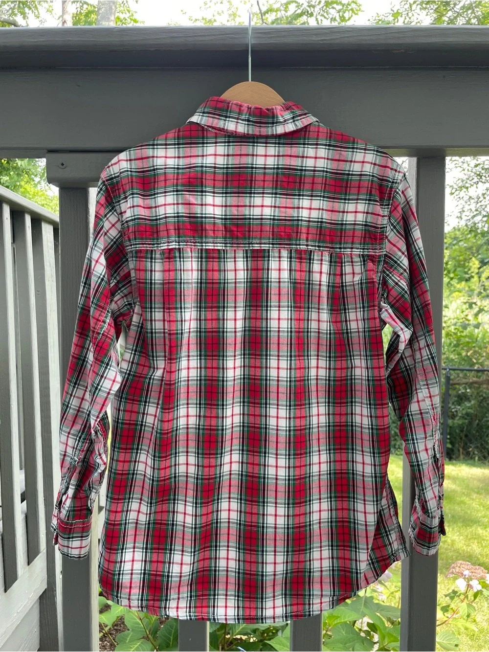 OshKosh B'gosh Plaid Button-Down Shirt, red green
